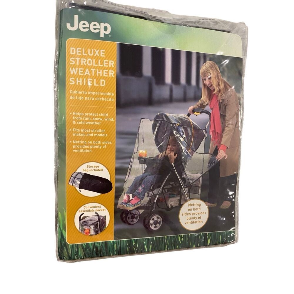 New Jeep Deluxe Stroller Weather Shield Rain Cover Universal Fit Baby Newborn